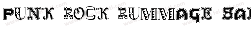 punk rock rummage sale字体转换